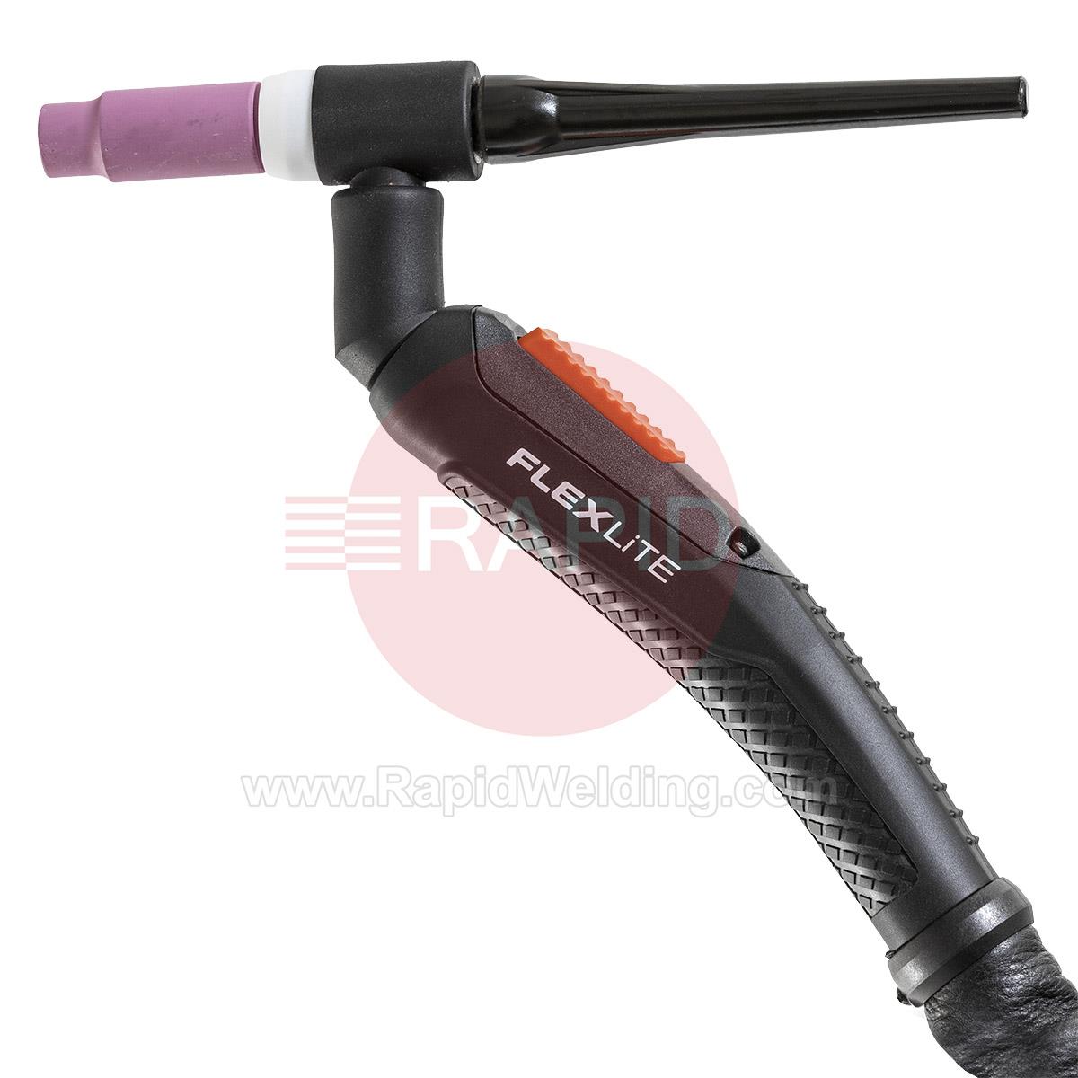 TX225GS8  Kemppi Flexlite TX K5 225GS Air Cooled 220 Amp Tig Torch, with Swivel Neck - 8m, 7 Pin